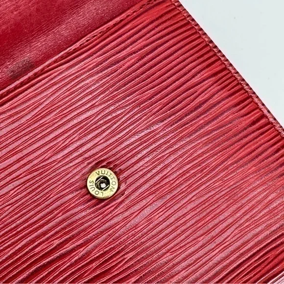 AUTHENTIC Louis Vuitton Marco Wallet. Red.